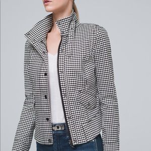 NWOT White House Black Market gingham jacket
